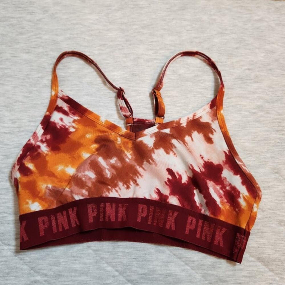 Victorias Secret PINK Womens‎ Tie Dye Lightly Lined Low Impact Sports Bra Size S